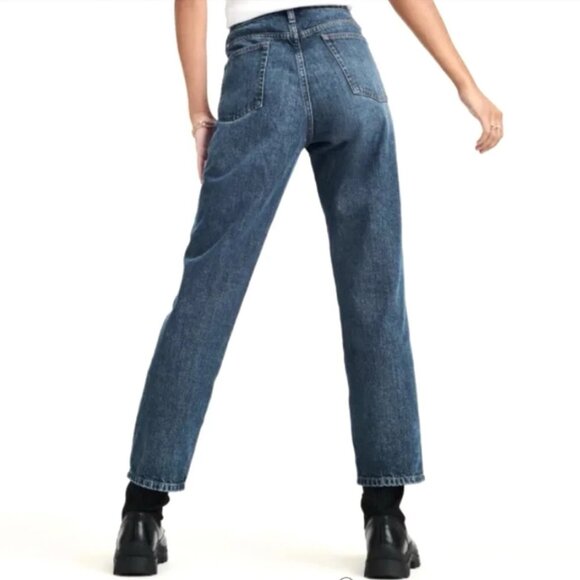 DKNY Broome High Rise Vintage Style Jeans Sz 14-32W Straight Leg Ankle Y2K - Picture 6 of 12